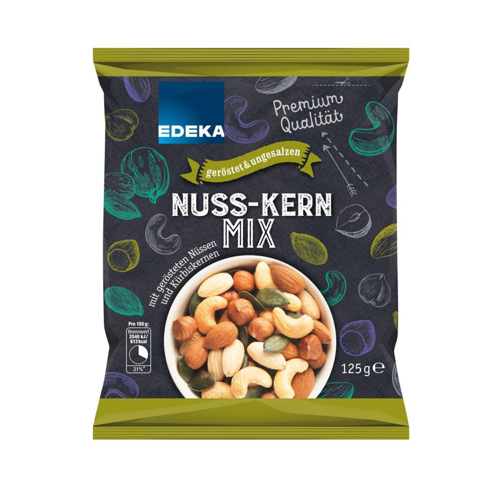 EDEKA Nuss-Kern Mix mit gerösteten Nüssen und Kürbiskernen 125g