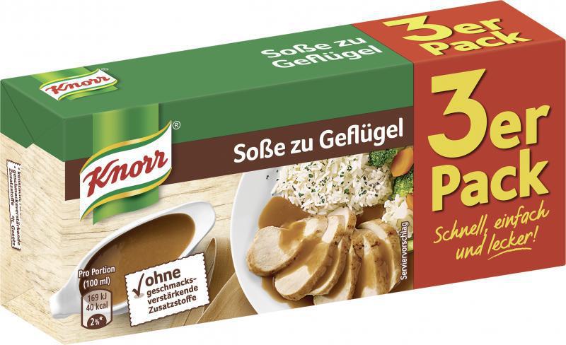 Knorr Soße zu Geflügel