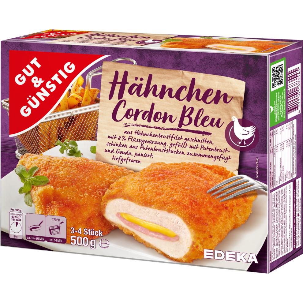 GUT&GÜNSTIG Hähnchen Cordon Bleu 500g