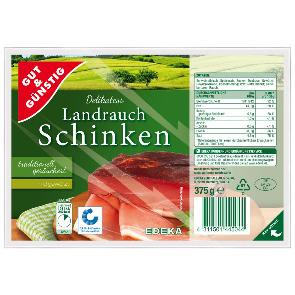 GUT&GÜNSTIG Landrauchschinken 375g QS