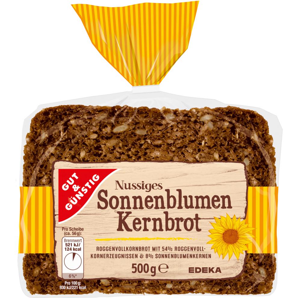 GUT&GÜNSTIG Sonnenblumenkernbrot geschnitten 500g