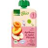 EDEKA Bio Bio EDEKA Pouch Aprikose Apfel Pfirsich ab 1 Jahr 100g