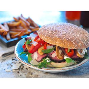 EDEKA Foodservice Classic Gigant Hamburger Brötchen Sesam 16x126g