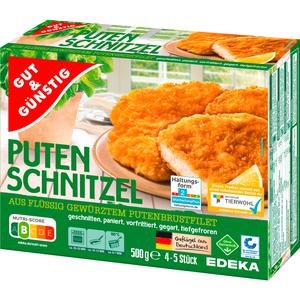 GUT&GÜNSTIG Puten Schnitzel paniert 500g VLOG QS