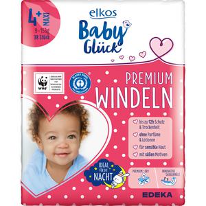 elkos BabyGlück EDEKA elkos Baby Glück Windeln Gr.4+ Maxi 38ST