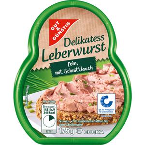 GUT&GÜNSTIG Leberwurst mit Schnittlauch 175g QS