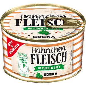 GUT&GÜNSTIG Hähnchenfleisch in eigenem Saft 300g