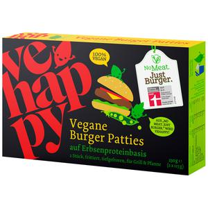 vehappy Vegane Burger Patties mit Erbsenprotein 230g