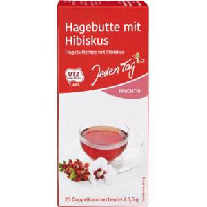 Jeden Tag Hagebuttentee mit Hibiskus