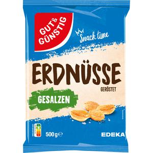 GUT&GÜNSTIG Erdnusskerne geröstet&gesalzen 500g