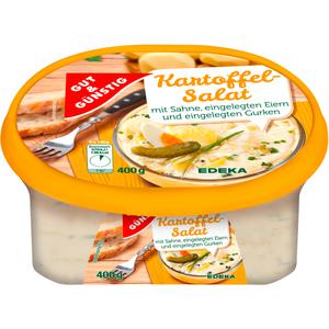 GUT&GÜNSTIG Kartoffelsalat mit Sahne, Ei und eingelegten Gurken 400g