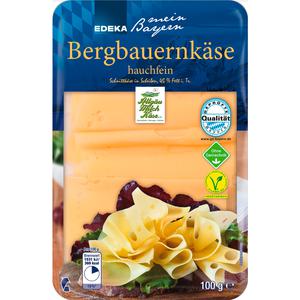 EDEKA mein Bayern Bergbauernkäse hauchfein 45% 100g GQB VLOG