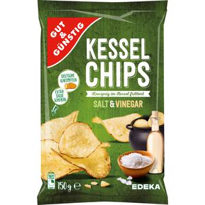 GUT&GÜNSTIG Kesselchips Salt+Vinegar 150g