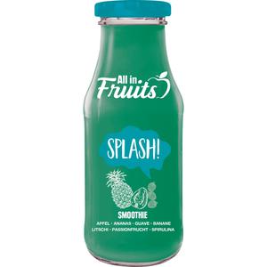 All in Fruits Smoothie Apfel Ananas Guave Litschi Spirulina 250ml