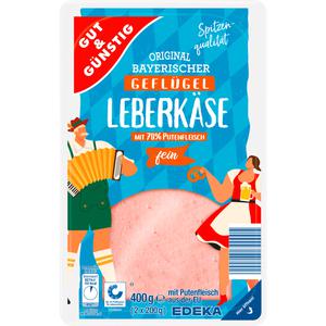 GUT&GÜNSTIG Bayerischer Geflügel-Leberkäse fein 2x200g QS