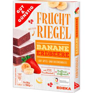 GUT&GÜNSTIG Fruchtriegel Banane Erdbeere 5x30g