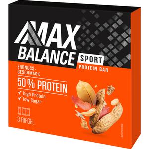 Maxbalance Max Balance Sport Protein Bar Erdnuss 50% Protein 3x45g