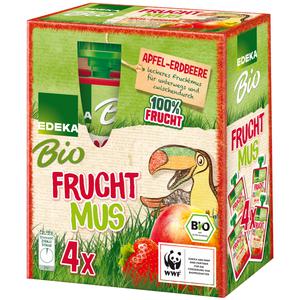 EDEKA Bio Bio EDEKA Fruchtmus Apfel-Erdbeere 4x100g