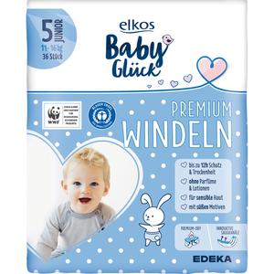 EDEKA elkos Baby Glück Windeln Gr.5 Junior 36ST