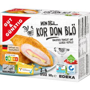 GUT&GÜNSTIG Hähnchen Cordon Bleu paniert 500g VLOG QS