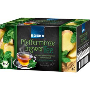 Bio EDEKA Pfefferminze Ingwer Tee 20ST 40g