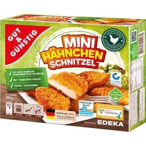 GUT&GÜNSTIG Mini Hähnchen Schnitzel 500g VLOG QS