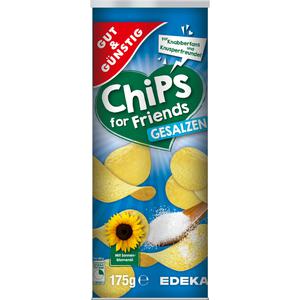 GUT&GÜNSTIG Stapelchips Salz 175g