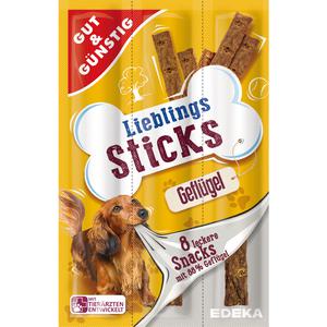 GUT&GÜNSTIG Lieblingssticks mit Geflügel 8x11g