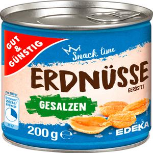 GUT&GÜNSTIG Erdnüsse geröstet gesalzen 200g