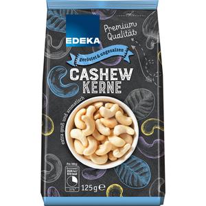 EDEKA Cashews geröstet ohne Salz 125g