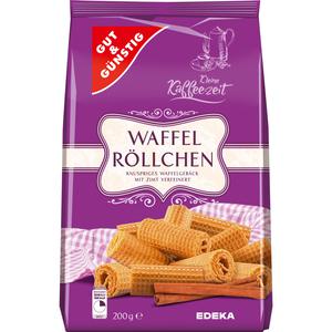 GUT&GÜNSTIG Waffelröllchen 200g