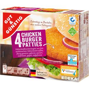 GUT&GÜNSTIG Chicken Burger 400g VLOG QS