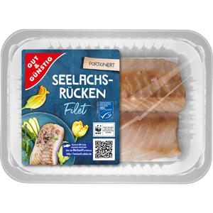 MSC GUT&GÜNSTIG Seelachsrückenfilet ohne Haut 250g