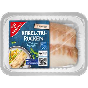 MSC GUT&GÜNSTIG Kabeljaurücken Filet ohne Haut 250g