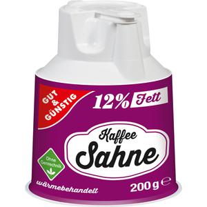 GUT&GÜNSTIG H-Kaffeesahne Kännchen 12% 200g VLOG