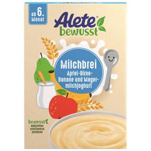 Alete bewusst Milchbrei Apfel-Birne-Banane und Magermilchjoghurt