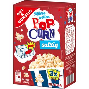 GUT&GÜNSTIG Microwave popcorn salted flavour 3x100g