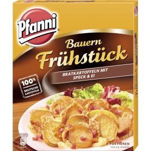 Pfanni Bauernfrühstück Bratkartoffeln mit Speck & Ei