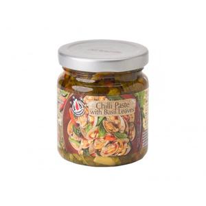 FLYING GOOSE Sambal Oelek mit Basilikumblättern - 180 g