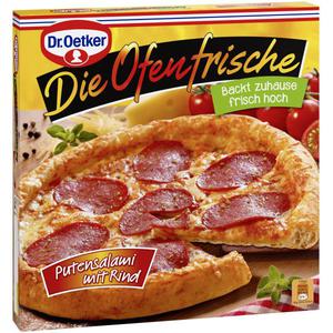 Dr. Oetker Die Ofenfrische Pizza Putensalami mit Rind