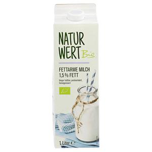 NaturWert Bio Milch fettarm 1,5%