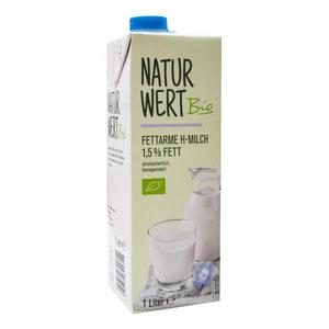 NaturWert Bio Naturwert Bio fettarme H-Milch 1,5 %