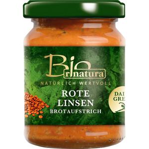 Rinatura Bio Daily Green Brotaufstrich rote Linsen