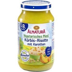 Alnatura Vegetarische Menü Kürbis Risotto mit Karotten