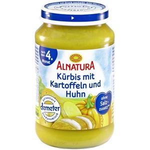 Alnatura Kürbis mit Kartoffeln und Huhn