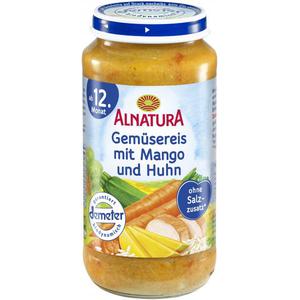 Alnatura Gemüsereis mit Mango und Huhn