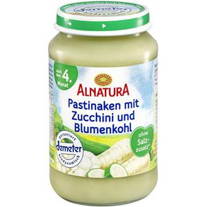 Alnatura Pastinaken mit Zucchini und Blumenkohl