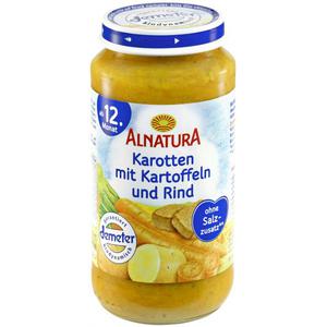 Alnatura Karotten mit Kartoffeln und Rindfleisch