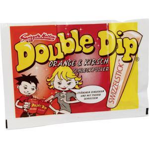 Swizzels Matlow Double Dip Schleckpulver mit Swizzelstick Orange & Kirsch