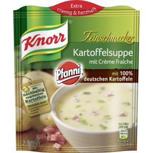 Knorr Feinschmecker Kartoffel Suppe mit Creme fraîche